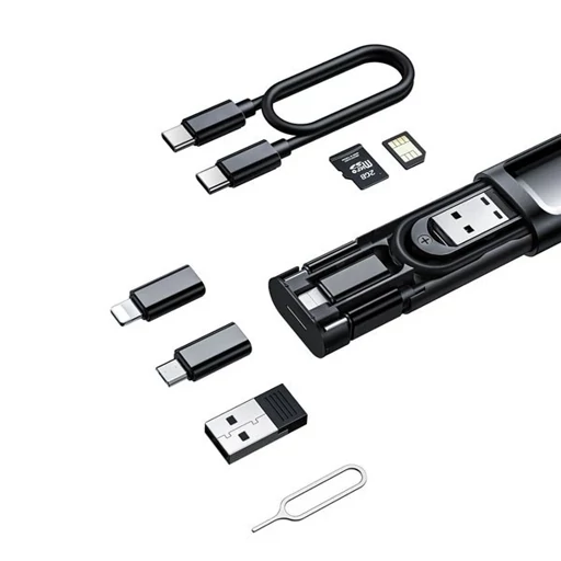 کابل تبدیل USB-C/USB به لایتنینگ/USB-C/MicroUSB مک‌دودو مدل WF-1720
